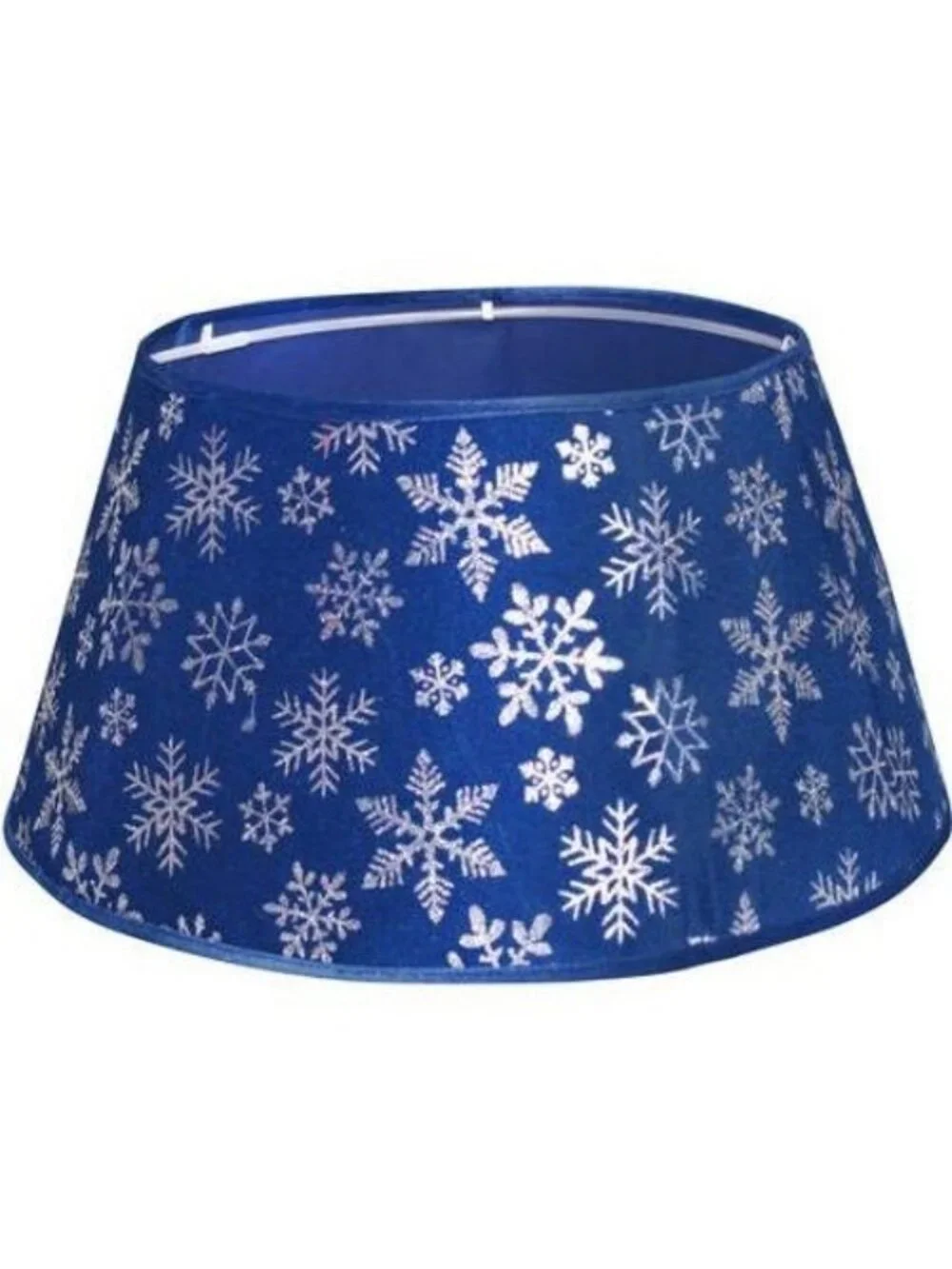Blue Velvet Silver Glitter Snowflakes 22